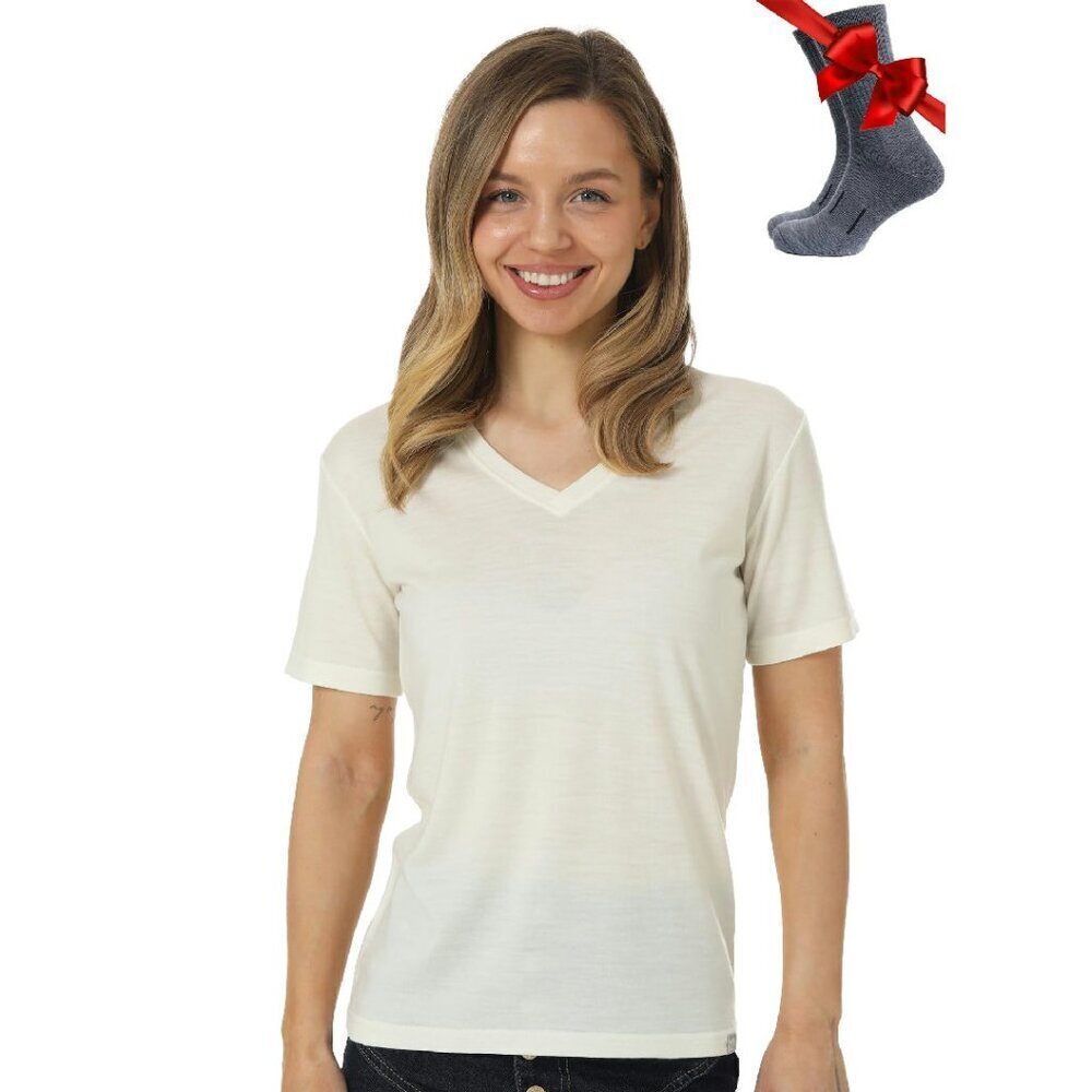 Lightweight Merino Wool Active Base Layer T-Shirt & Socks Medium